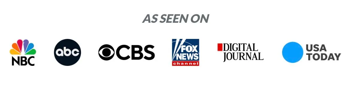 As seen on NBC, ABC, CBS, Fox News, Digital Journal, USA Today